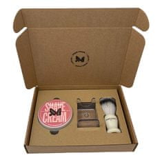 Men Rock London Borotválkozó ápoló ajándékkészlet Black Pomegranate Shaving Gift Set