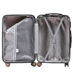 Wings 3 db bőrönd készlet 100% polikarbonát L, M, S, fekete
