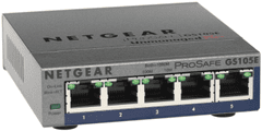 Netgear 5xGb Plus Switch, web monitor.GS105E