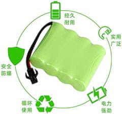 YUNIQUE GREEN-CLEAN 1 db újratölthető akkumulátor 4.8V Ni-CD 1800mAh az autó távirányítójához