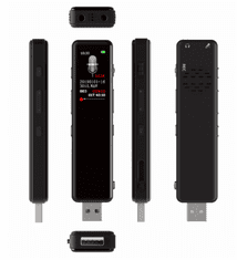HNSAT Professzionális digitális USB hangrögzítő DVR-828 (8GB)