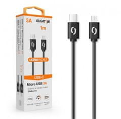 Aligator Adatkábel POWER 3A, USB-C/microUSB fekete