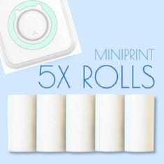 Mormark Hőpapír hordozható mini matrica nyomtatóhoz (5 darab) | MINIPRINT