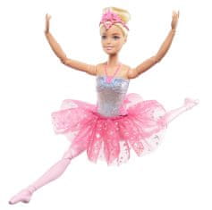 Mattel Barbie Glowing Magic Balerina rózsaszín szoknyával HLC25
