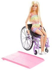 Mattel Barbie modell kerekesszékben és kockás overálban - 193 HJT13
