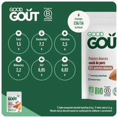 Good Gout Bio édesburgonya sertéshússal, 3x 190 g