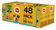 Pedigree Vital Protection tasakok húsválogatás zöldségekkel lében felnőtt kutyáknak 48 x 100g