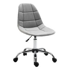 VINSETTO Ergonomikus irodai szék, állítható magasságú, 59x59x81-91cm, szürke