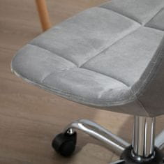 VINSETTO Ergonomikus irodai szék, állítható magasságú, 59x59x81-91cm, szürke