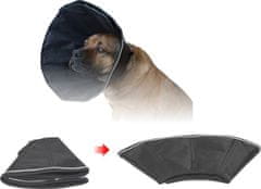 Dogextreme Műtét utáni védőnyakörv kutyának - erős nylonból 38-44 cm, gallér hossza: 20 cm