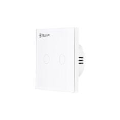 Tellur WiFi Smart Switch, 2 portos, 1800 W, 10 A., fehér