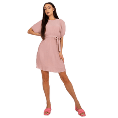 ITALY MODA MATHILDE női ruha rakott rózsaszínnel DHJ-SK-9651-1.20_383971 Univerzális