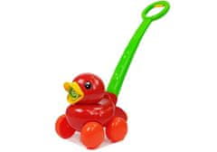 Lean-toys Red Duck szappanbuborék gép fogantyúval Zenei fényekkel