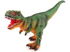 shumee Nagy dinoszaurusz figura Tyrannosaurus Rex zöld-narancs hang 60 cm hosszú