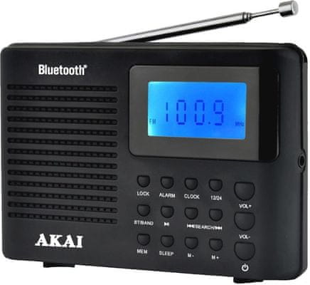 modern rádióvevő fm hordozható rádióvevő akai APR-400 fejhallgató kimenet nagyszerű hangzás