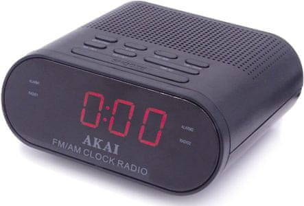 klasszikus rádiós ébresztőóra akai CR002A-219 kettős ébresztőóra szundi alvás beépített hangszóró