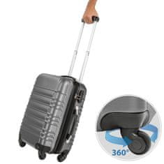 tectake ABS kemény falú utazó bőrönd készlet 4db