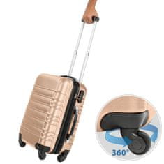tectake ABS kemény falú utazó bőrönd készlet 4db