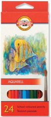 KOH-I-NOOR akvarell iskolai zsírkréta 24 db motívum FISH