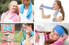 CoolCeny Hűtős törölköző - Kényeztesse el magát, a nyári jeges frissítővel! - Kék