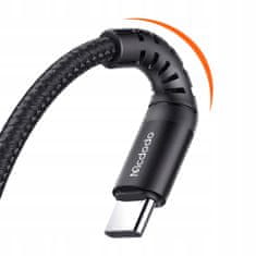 Mcdodo USB-C kábel, nagy sebességű, rövid, QC 4.0, 20 cm, Mcdodo CA-2270