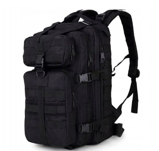 PARFORINTER Vízálló túlélő hátizsák, túrázás, 35 L, fekete