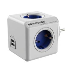 PARFORINTER Powercube hub USB portokkal, kék, Allocacoc