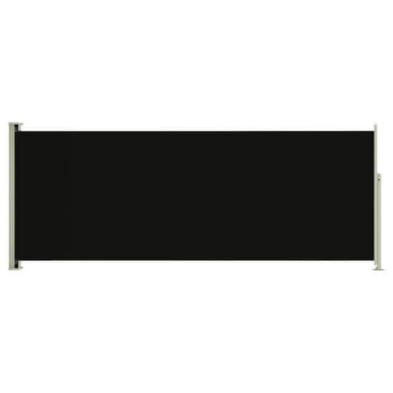 Greatstore fekete behúzható oldalsó terasznapellenző 117 x 300 cm