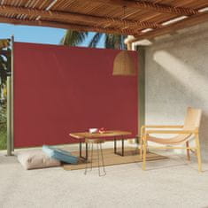 Greatstore piros behúzható oldalsó terasznapellenző 220 x 300 cm