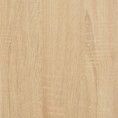 Greatstore sonoma-tölgyszínű szerelt fa monitorállvány 37 x 23 x 14 cm