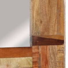 shumee tömör újrahasznosított fa falitükör 50 x 50 cm