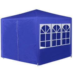 Greatstore parti sátor 6 db kék oldalfallal 2x2 m