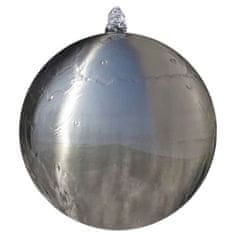 Vidaxl kerti gömb alakú rozsdamentes acél szökőkút LED-fényekkel 40 cm 41684