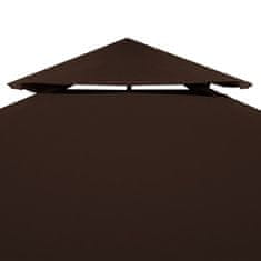 Greatstore barna kétszintes pavilon tetőponyva 310 g/m² 3 x 3 m