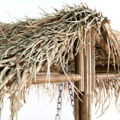 Greatstore kétszemélyes bambusz hintapad pálmalevelekkel 202 cm
