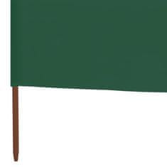 Greatstore zöld 6-paneles szövet szélellenző 800 x 80 cm