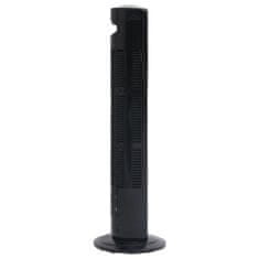 shumee fekete toronyventilátor távirányítóval és időzítővel Φ24x80 cm