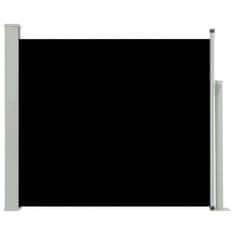 Greatstore fekete behúzható oldalsó teraszi napellenző 100 x 300 cm