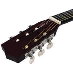 Vidaxl 8 darabos klasszikus gitár gyerek kezdőkészlet 1/2 34" 70123
