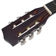Vidaxl 8 darabos klasszikus gitár gyerek kezdőkészlet 1/2 34" 70129