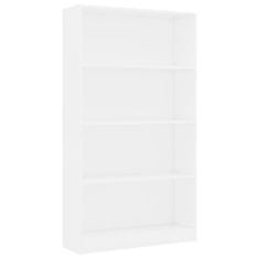 shumee 4-szintes fehér forgácslap könyvszekrény 80 x 24 x 142 cm