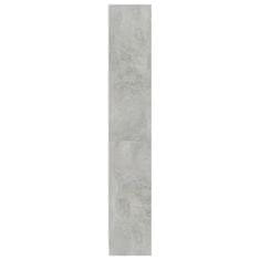 shumee 4-szintes betonszürke forgácslap könyvszekrény 80 x 24 x 142 cm