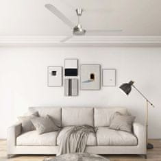 Greatstore ezüstszínű mennyezeti ventilátor 142 cm