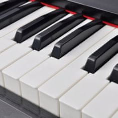 Greatstore 88 billentyűs digitális zongora pedálokkal fekete melamin lap