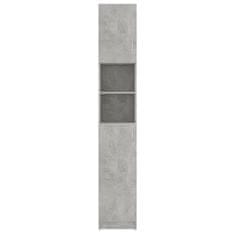 shumee betonszürke forgácslap fürdőszobaszekrény 32 x 25,5 x 190 cm