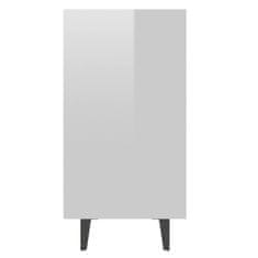 shumee magasfényű fehér forgácslap tálalószekrény 103,5 x 35 x 70 cm
