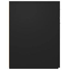 shumee fekete forgácslap patikaszekrény 20 x 45,5 x 60 cm