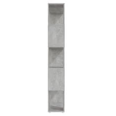 Greatstore betonszürke térelválasztó könyvszekrény 80 x 24 x 155 cm