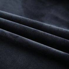 shumee 2 db fekete bársony sötétítőfüggöny kampókkal 140 x 225 cm