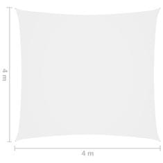 Greatstore fehér négyzet alakú oxford-szövet napvitorla 4 x 4 m